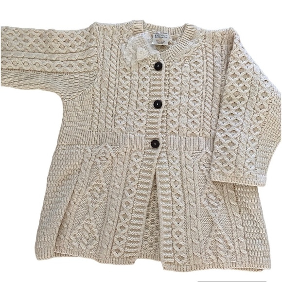 Kilronan Knitwear 100% Pure Merino Wool sweater new no tag size XL, Made Ireland - Picture 1 of 8